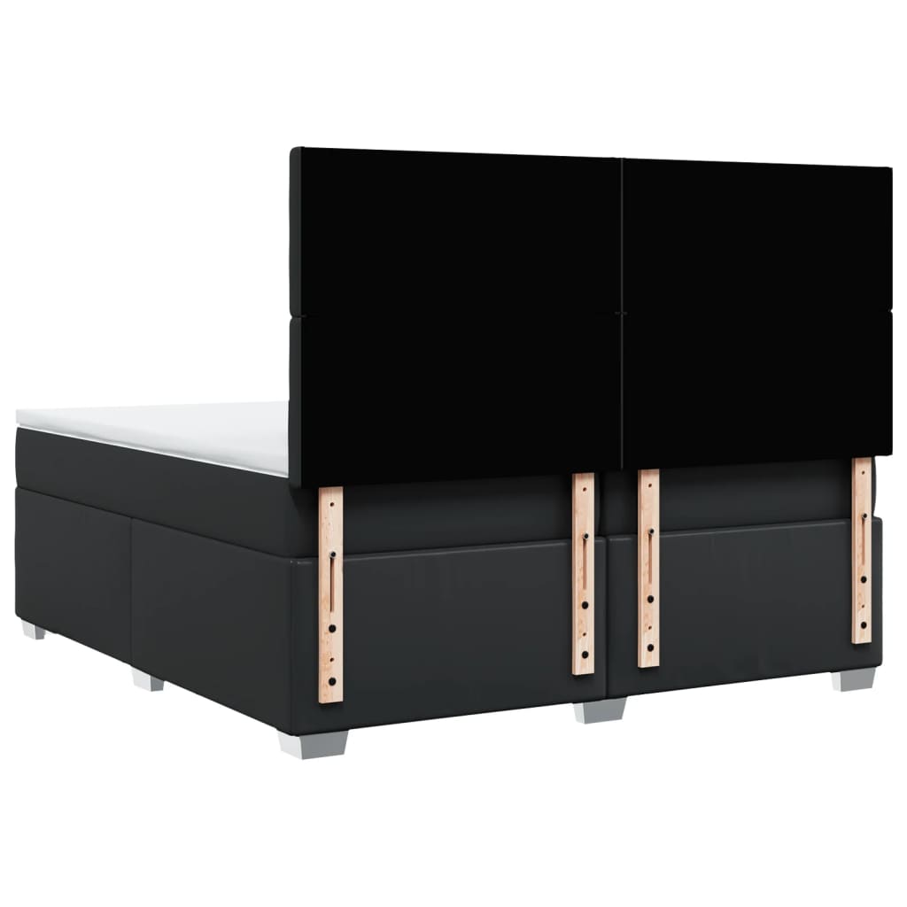 Boxspringbett Bett Polsterbett Bettgestell mit Matratze Kunstleder officiel vidaXL