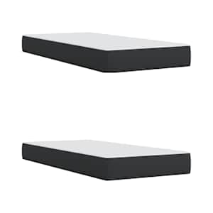 Box spring postel s matrací černá 200x200 cm umělá kůže - obrázek 6