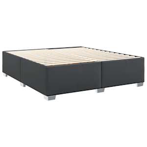 Box spring postel s matrací černá 200x200 cm umělá kůže - obrázek 7