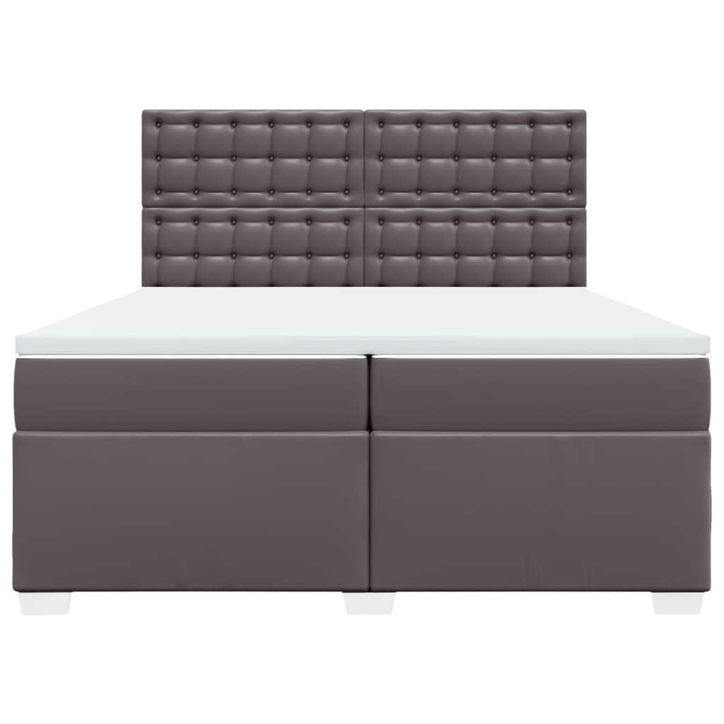 Boxspringbett Bett Polsterbett Bettgestell mit Matratze Kunstleder vente en gros vidaXL
