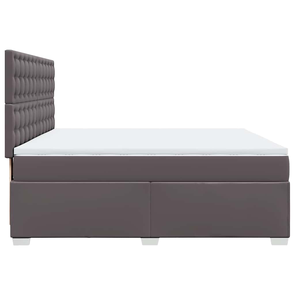 Boxspringbett Bett Polsterbett Bettgestell mit Matratze Kunstleder acheter vidaXL