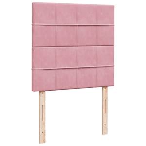 Box spring postel s matrací růžová 80 x 200 cm samet - obrázek 8