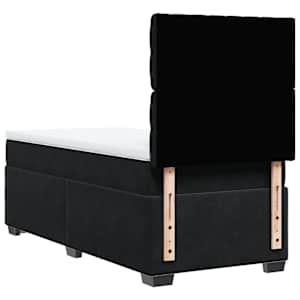 Box spring postel s matrací černá 80 x 200 cm samet - obrázek 10