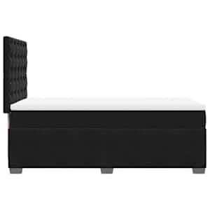 Box spring postel s matrací černá 80 x 200 cm samet - obrázek 9