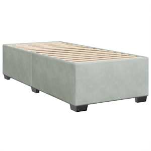 Box spring postel s matrací světle šedá 90x190 cm samet - obrázek 5
