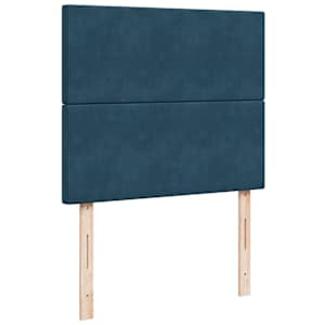 Box spring postel s matrací modrá 120 x 190 cm samet - obrázek 8
