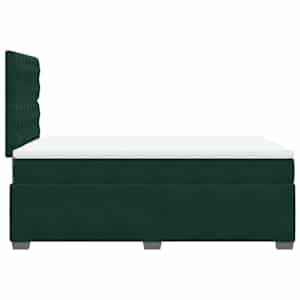 Box spring postel s matrací tmavě zelená 120 x 200 cm samet - obrázek 9