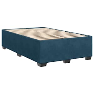 Box spring postel s matrací modrá 120 x 200 cm samet - obrázek 5