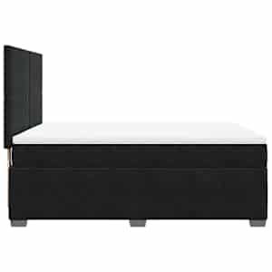 Box spring postel s matrací černá 140 x 190 cm samet - obrázek 9