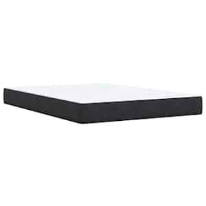 Box spring postel s matrací černá 140 x 190 cm samet - obrázek 6