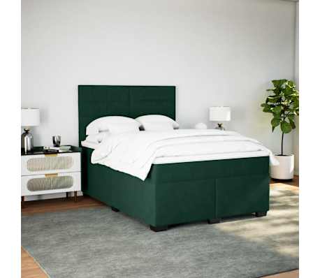 vidaXL &Kappa;&rho;&epsilon;&beta;ά&tau;&iota; Boxspring &mu;&epsilon; &Sigma;&tau;&rho;ώ&mu;&alpha; &Sigma;&kappa;&omicron;ύ&rho;&omicron; &Pi;&rho;ά&sigma;&iota;&nu;&omicron; 140x200&epsilon;&kappa;. &Beta;&epsilon;&lambda;&omicron;ύ&delta;&iota;&nu;&omicron;