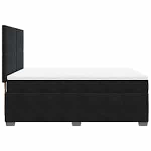 Box spring postel s matrací černá 160x200 cm samet - obrázek 9