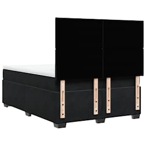 Box spring postel s matrací černá 160x200 cm samet - obrázek 10