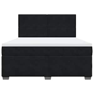 Box spring postel s matrací černá 180x200 cm samet - obrázek 4