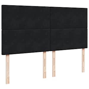 Box spring postel s matrací černá 180x200 cm samet - obrázek 8