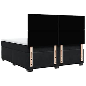 Box spring postel s matrací černá 180x200 cm samet - obrázek 10