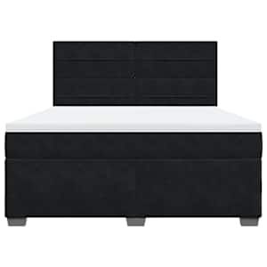 Box spring postel s matrací černá 180x200 cm samet - obrázek 4