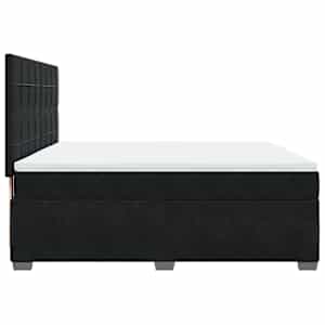 Box spring postel s matrací černá 180x200 cm samet - obrázek 9