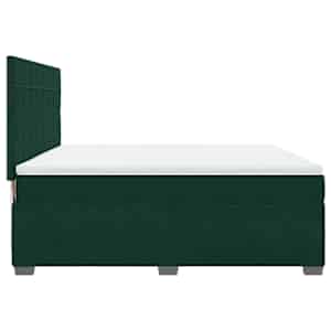 Box spring postel s matrací tmavě zelená 180x200 cm samet - obrázek 9