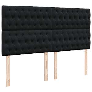 Box spring postel s matrací černá 180x200 cm samet - obrázek 8
