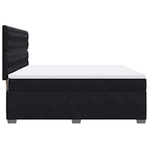 Box spring postel s matrací černá 180x200 cm samet - obrázek 9