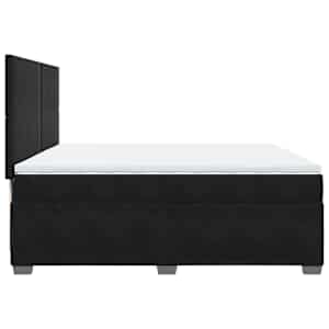 Box spring postel s matrací černá 200x200 cm samet - obrázek 9
