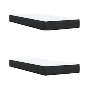 Box spring postel s matrací černá 200x200 cm samet - obrázek 6