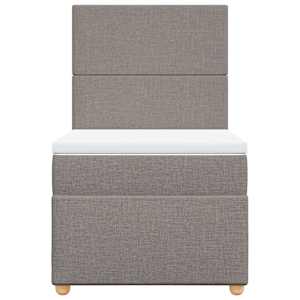 Box spring postel s matrací taupe 80x200 cm textil - obrázek 4