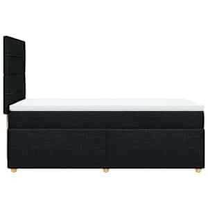 Box spring postel s matrací černá 80 x 200 cm textil - obrázek 5