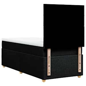 Box spring postel s matrací černá 80 x 200 cm textil - obrázek 6