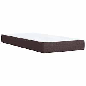 Box spring postel s matrací tmavě hnědá 80x200 cm textil - obrázek 10
