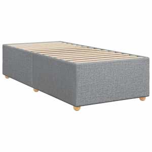 Box spring postel s matrací světle šedá 90x190 cm textil - obrázek 8
