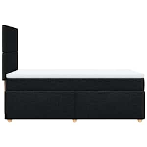 Box spring postel s matrací černá 90x190 cm textil - obrázek 5