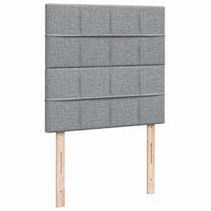 Box spring postel s matrací světle šedá 90x190 cm textil - obrázek 7