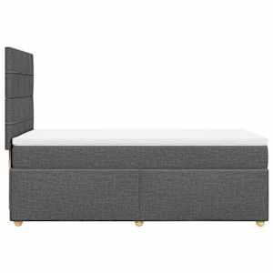 Box spring postel s matrací tmavě šedá 90x190 cm textil - obrázek 5