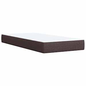 Box spring postel s matrací tmavě hnědá 90x190 cm textil - obrázek 10