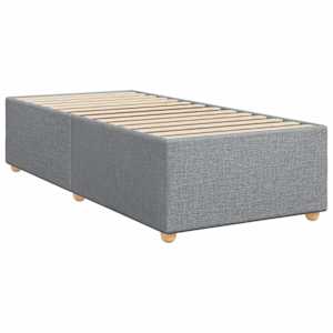 Box spring postel s matrací světle šedá 90x190 cm textil - obrázek 8