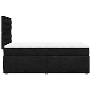 Box spring postel s matrací černá 90x190 cm textil - obrázek 5