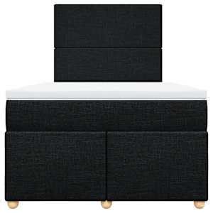 Box spring postel s matrací černá 120x190 cm textil - obrázek 4