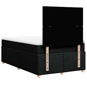 Box spring postel s matrací černá 120x190 cm textil - obrázek 6