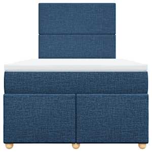 Box spring postel s matrací černá 120x190 cm textil - obrázek 4