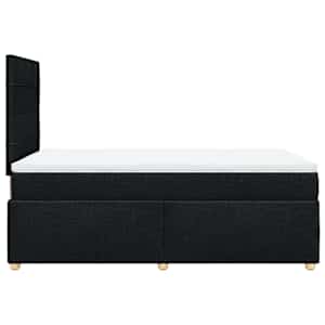 Box spring postel s matrací černá 120x190 cm textil - obrázek 5