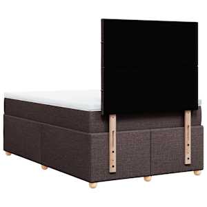 Box spring postel s matrací tmavě hnědá 120x190 cm textil - obrázek 6