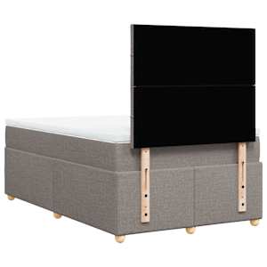 Box spring postel s matrací taupe 120x190 cm textil - obrázek 6
