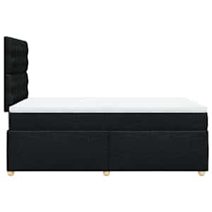 Box spring postel s matrací černá 120x190 cm textil - obrázek 5
