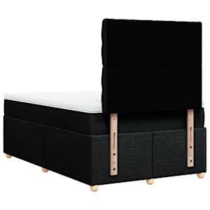 Box spring postel s matrací černá 120x190 cm textil - obrázek 6
