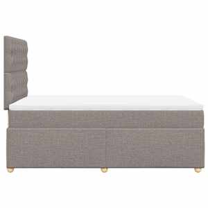 Box spring postel s matrací taupe 120x190 cm textil - obrázek 5