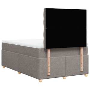 Box spring postel s matrací taupe 120x190 cm textil - obrázek 6