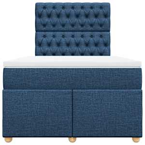 Box spring postel s matrací černá 120x190 cm textil - obrázek 4