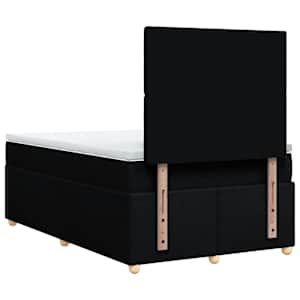 Box spring postel s matrací černá 120x190 cm textil - obrázek 6